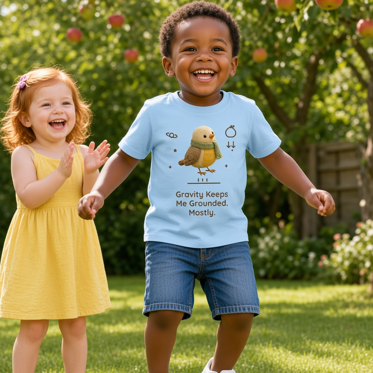 Gravity Keeps Me Grounded Toddler Tee